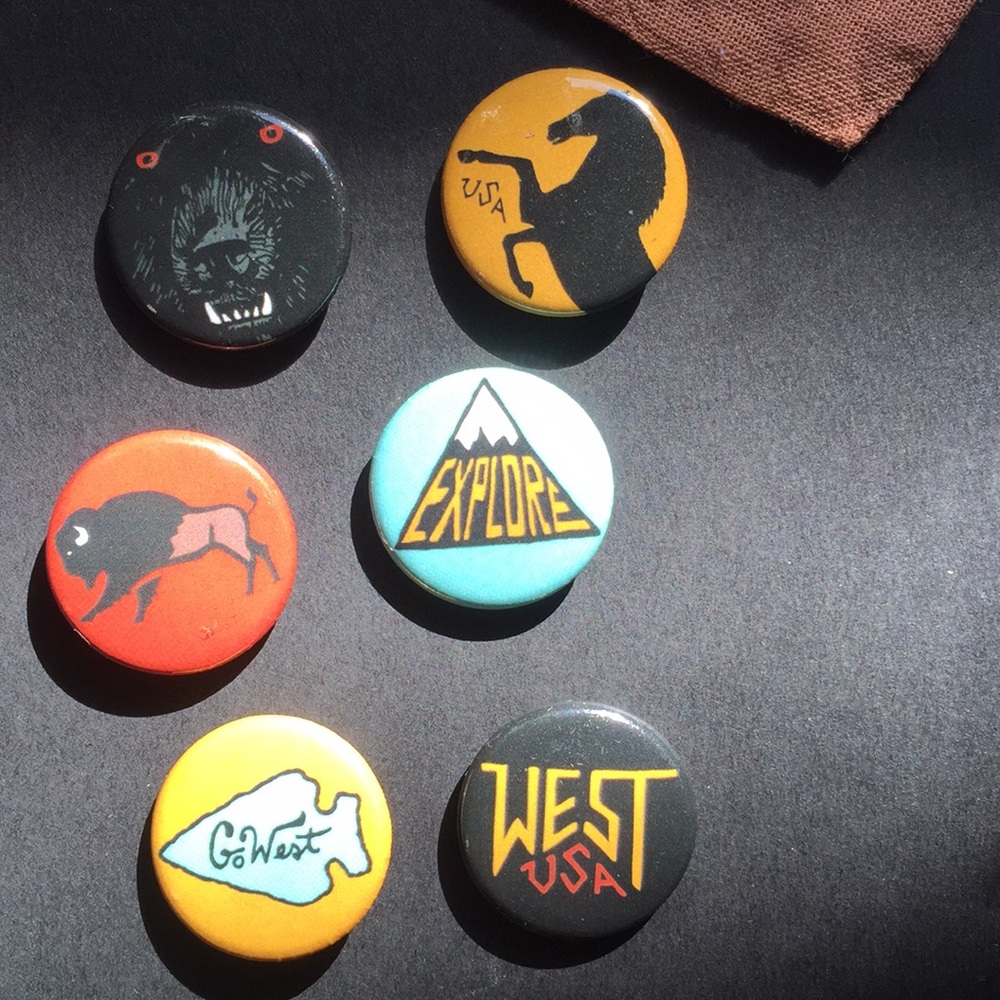 Steel Bison set of pins